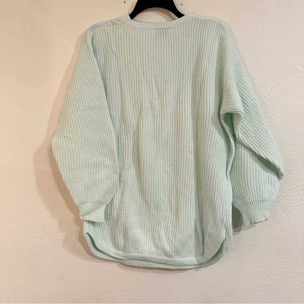 Vintage Avon Seafoam Green Knit Tunic Sweater, Comfortable, Women’s Size medium - Picture 2 of 7